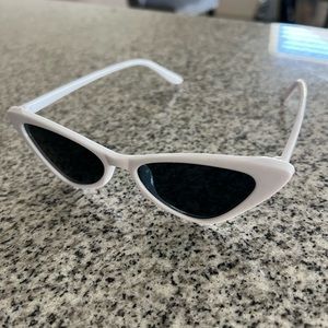 White Cat eye sunglasses